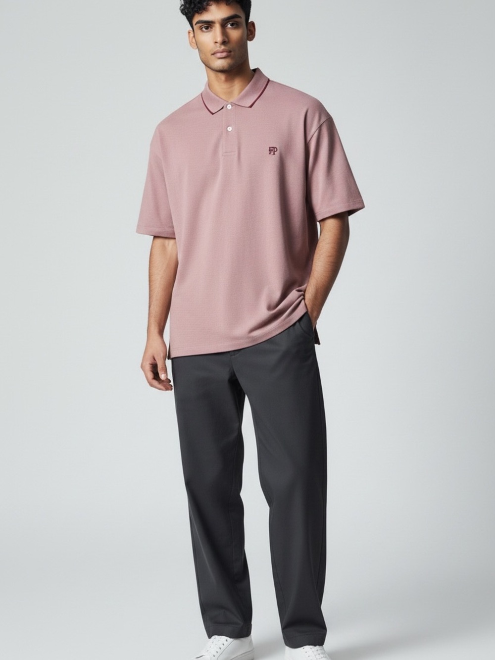 Peter Millar Dusty Rose Short-Sleeve Polo